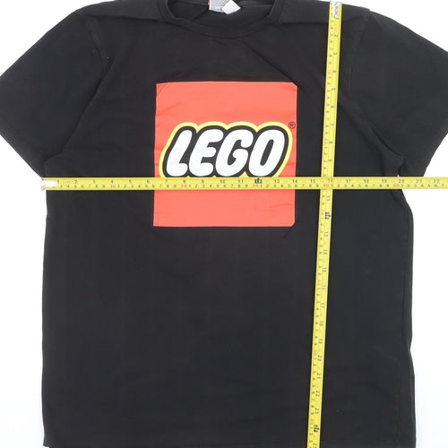 Primark Men’s Black LEGO Graphic Print Cotton T-Shirt XL