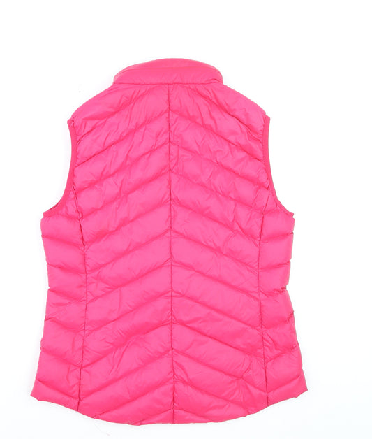 Marks and Spencer Women's Pink Lightweight Padded Gilet Size 14