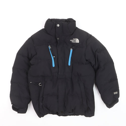 The North Face Boys Black 550 Puffer Jacket Winter Hooded M