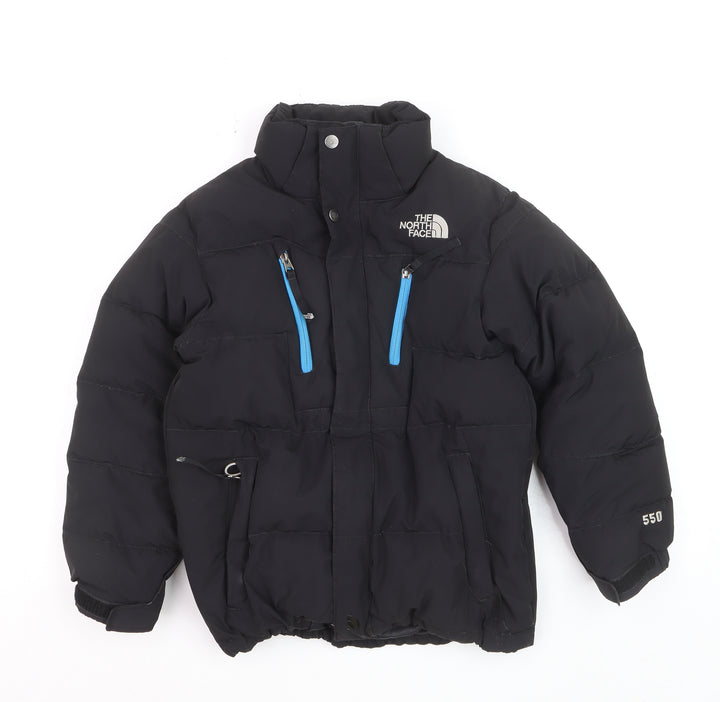 The North Face Boys Black 550 Puffer Jacket Winter Hooded M
