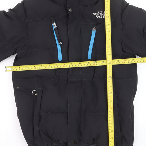 The North Face Boys Black 550 Puffer Jacket Winter Hooded M