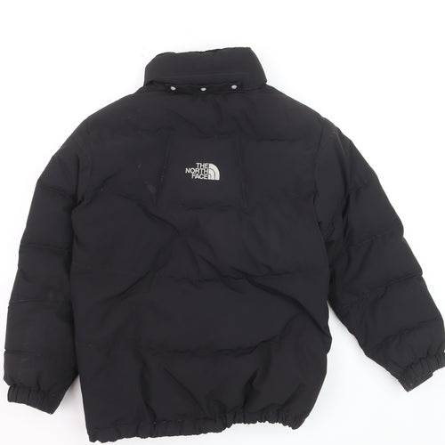 The North Face Boys Black 550 Puffer Jacket Winter Hooded M