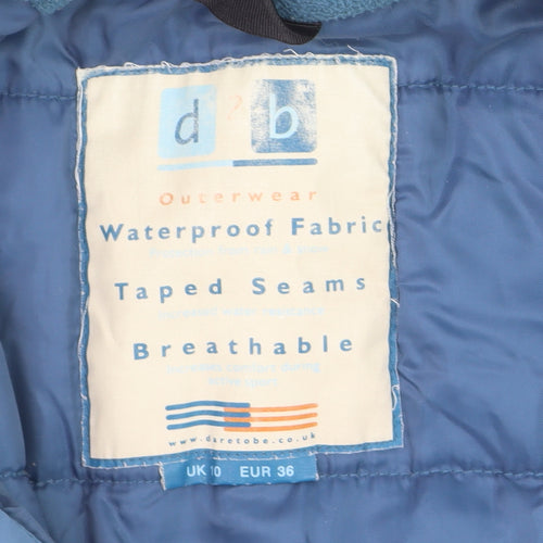 Dare 2b Men's Blue Waterproof Breathable Parka Jacket Size 36