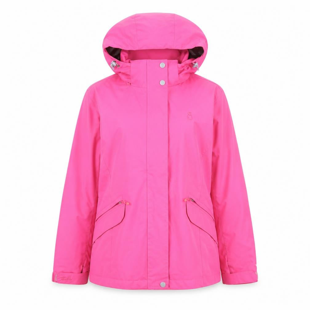 Emperor Penguin Womens Pink L Hooded Waterproof Jacket Coat Size L