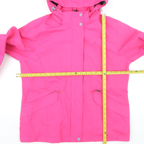 Emperor Penguin Womens Pink L Hooded Waterproof Jacket Coat Size L