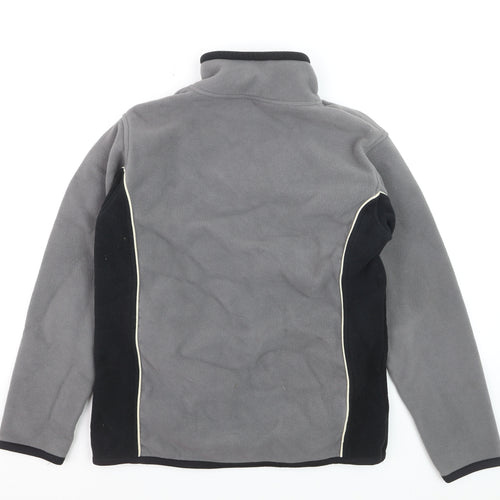 Animal Men's Grey Fleece 1/4 Zip Pullover Sweatshirt M