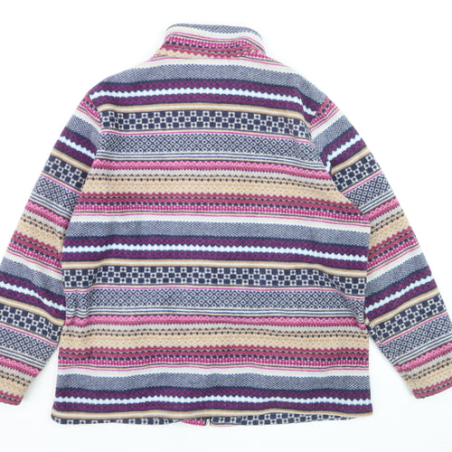 Damart Women's Multicoloured Full Zip Fleece Jacket Size M