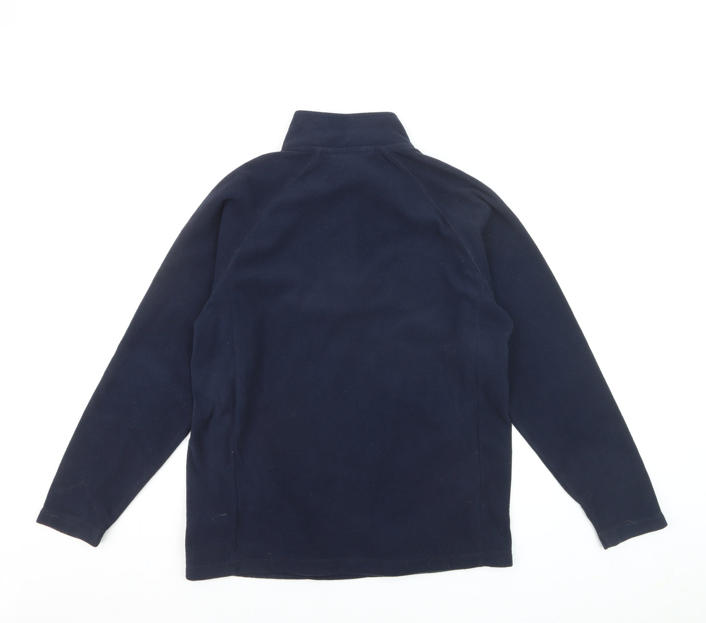 Cotton Traders Men's Blue Fleece 1/4 Zip Pullover Sweatshirt S