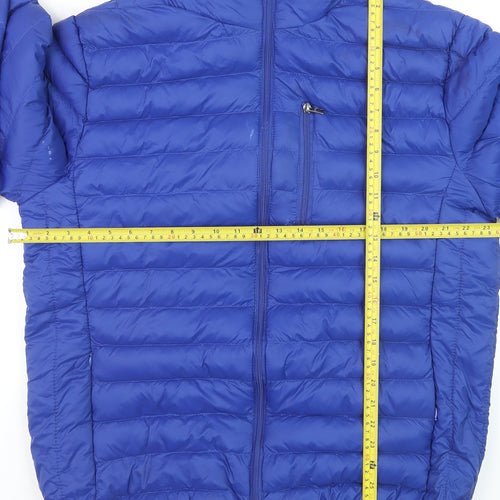 Tokyo Laundry Men's Blue XL Hooded Puffer Jacket