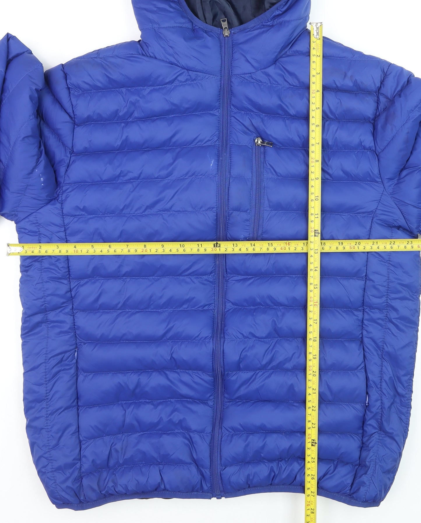 Tokyo Laundry Men's Blue XL Hooded Puffer Jacket