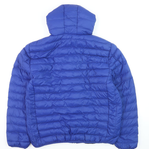 Tokyo Laundry Men's Blue XL Hooded Puffer Jacket
