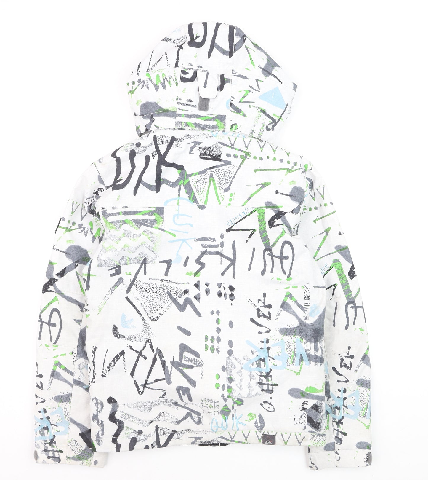 Quiksilver Boys Multicoloured 10 Years Ski Jacket Hooded Waterproof