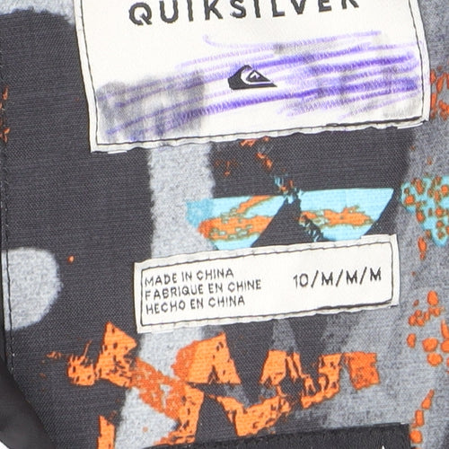 Quiksilver Boys Multicoloured 10 Years Ski Jacket Hooded Waterproof