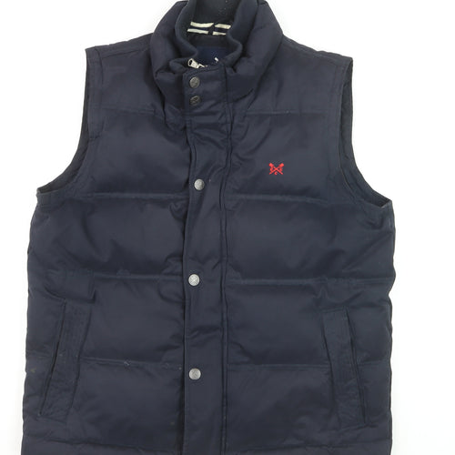Crew Clothing Company Men's Blue Puffer Waistcoat Size M