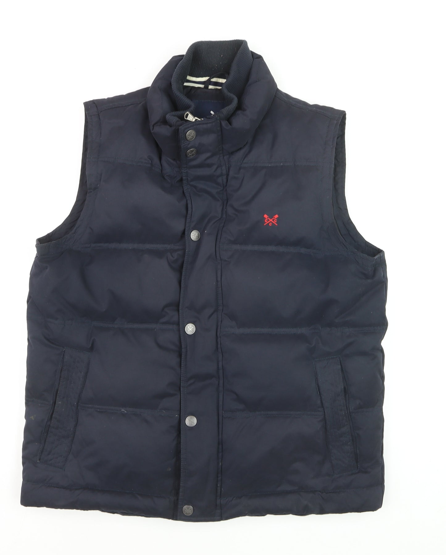 Crew Clothing Company Men's Blue Puffer Waistcoat Size M