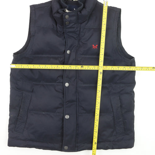 Crew Clothing Company Men's Blue Puffer Waistcoat Size M