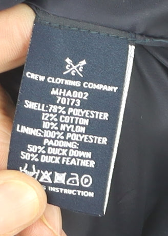 Crew Clothing Company Men's Blue Puffer Waistcoat Size M