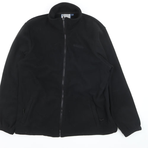 Mountain Warehouse Men's Black Fleece Full Zip Sweatshirt XL