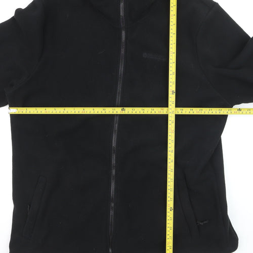 Mountain Warehouse Men's Black Fleece Full Zip Sweatshirt XL