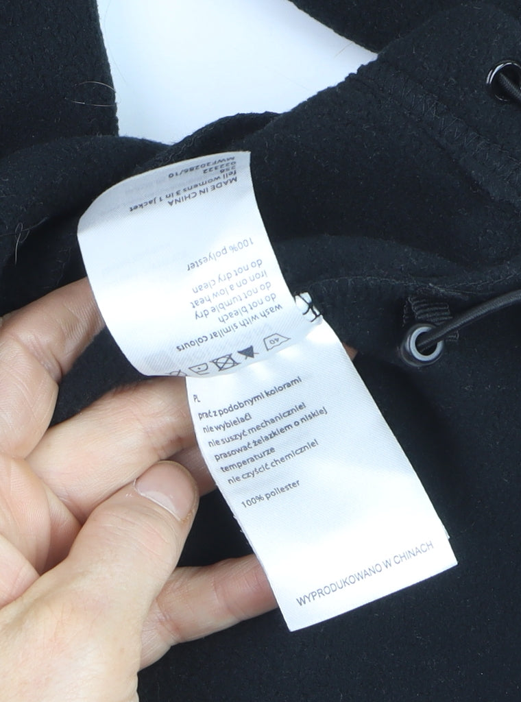 Mountain Warehouse Men's Black Fleece Full Zip Sweatshirt XL