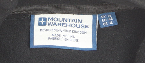 Mountain Warehouse Men's Black Fleece Full Zip Sweatshirt XL
