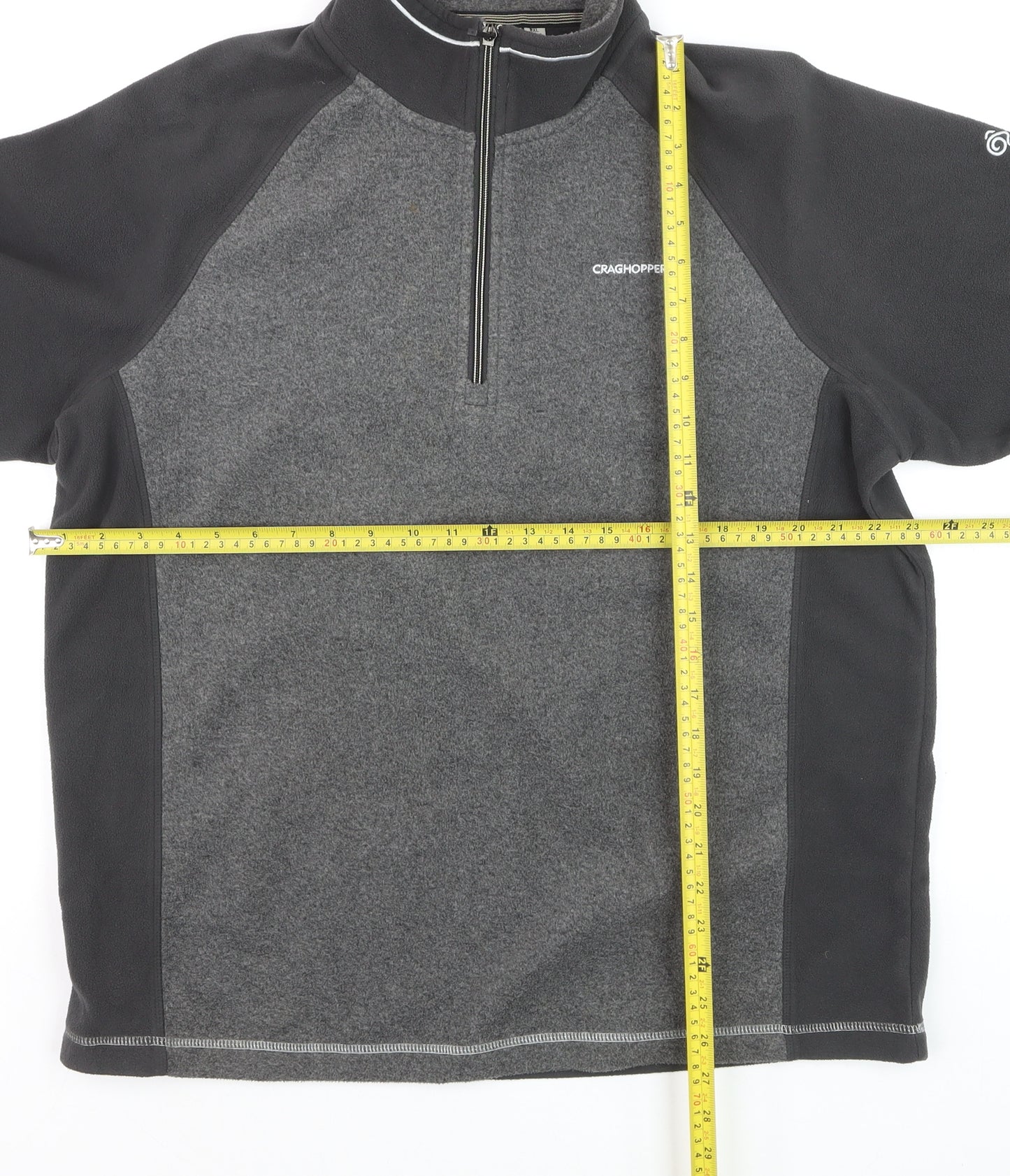 Craghoppers Men’s Grey 2XL Fleece Half Zip Sweatshirt