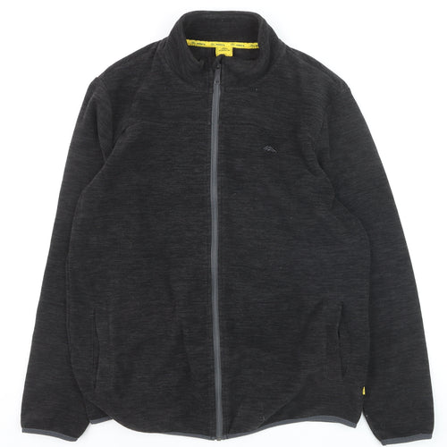 möberg Men's Black Full Zip Fleece Sweatshirt Size L Outdoor