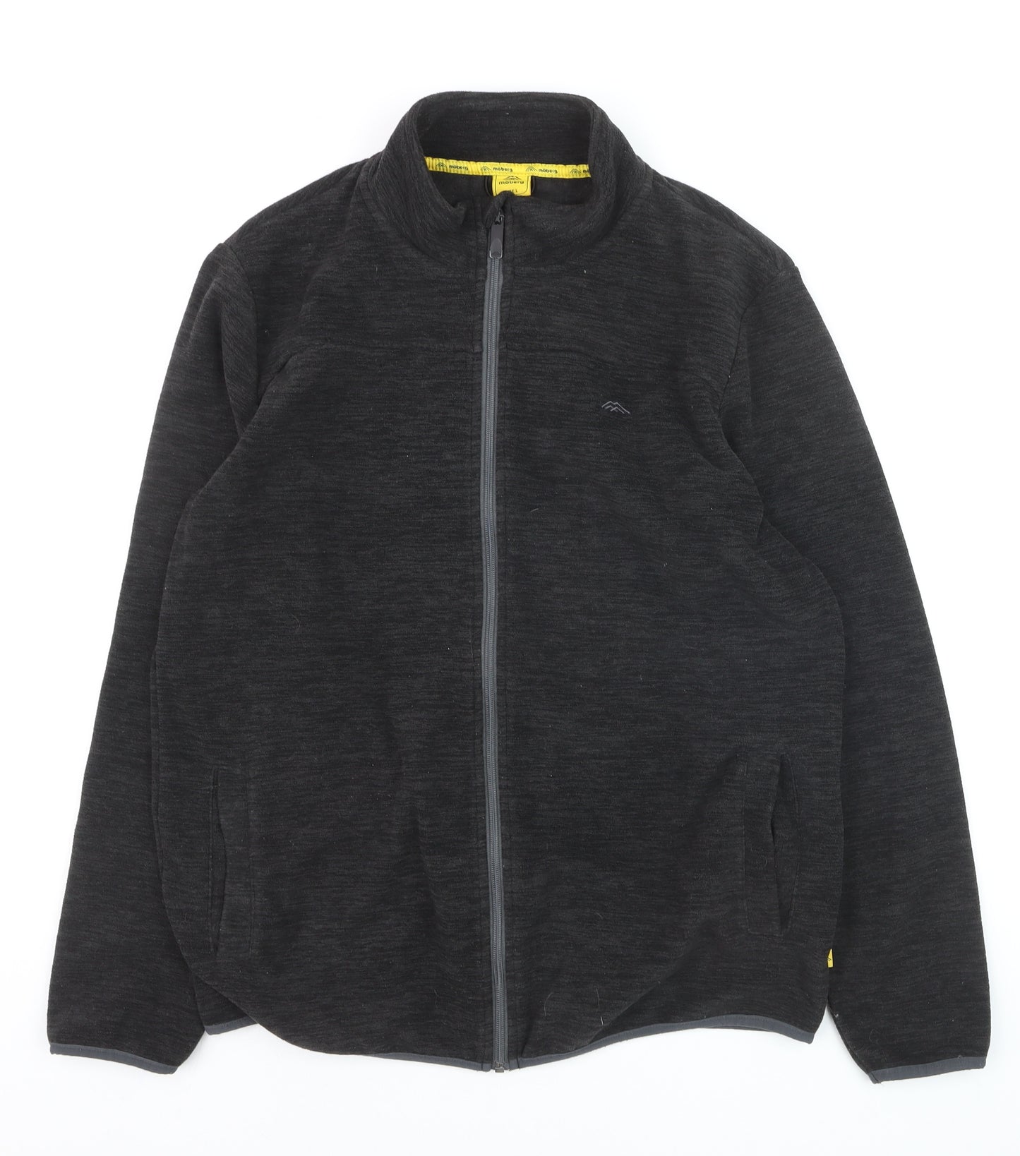 möberg Men's Black Full Zip Fleece Sweatshirt Size L Outdoor