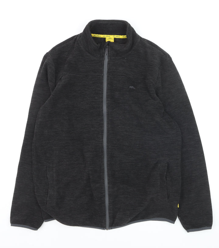 möberg Men's Black Full Zip Fleece Sweatshirt Size L Outdoor