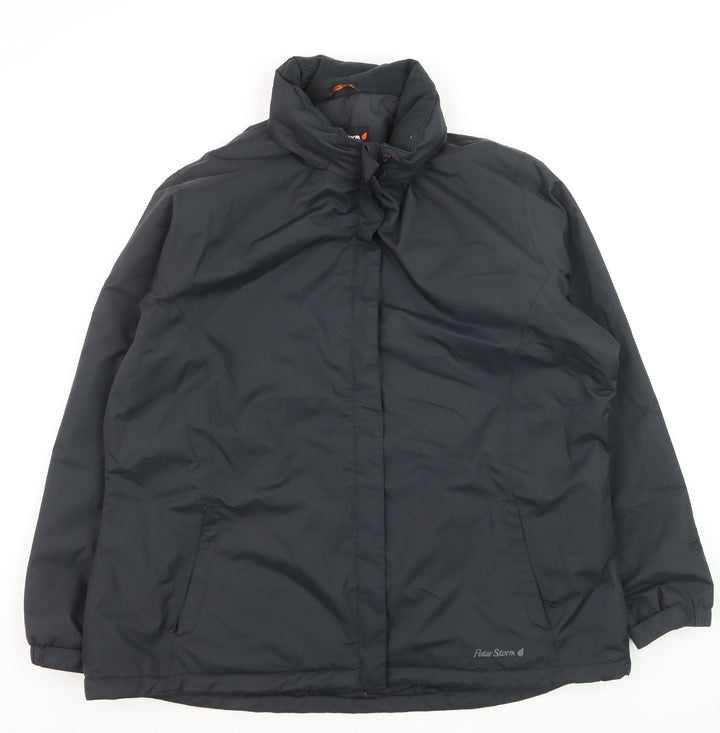 Peter Storm Women's Black Mid-Length Puffer Jacket Size 20