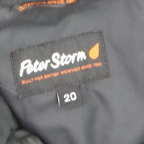 Peter Storm Women's Black Mid-Length Puffer Jacket Size 20