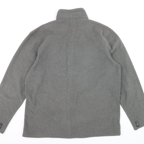 The North Face Men's Grey XL Full Zip Fleece Sweatshirt