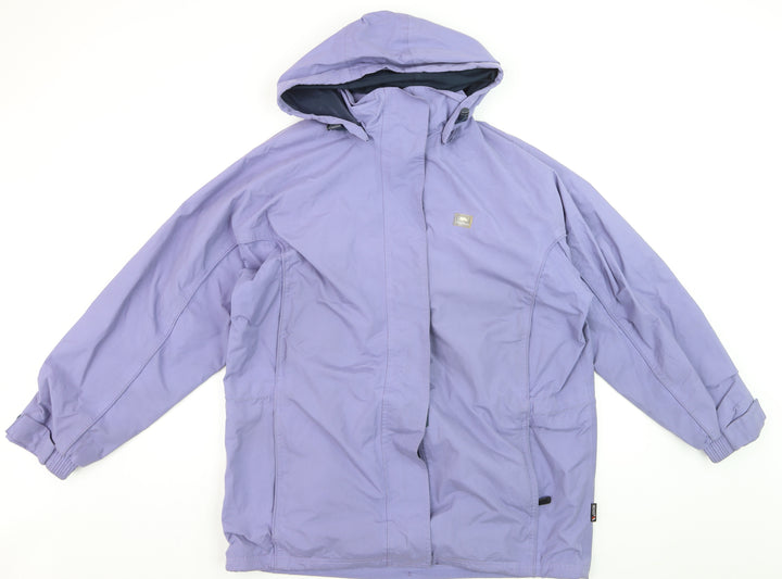 Trespass Womens Purple Waterproof Windproof Hooded Rain Jacket Size 16