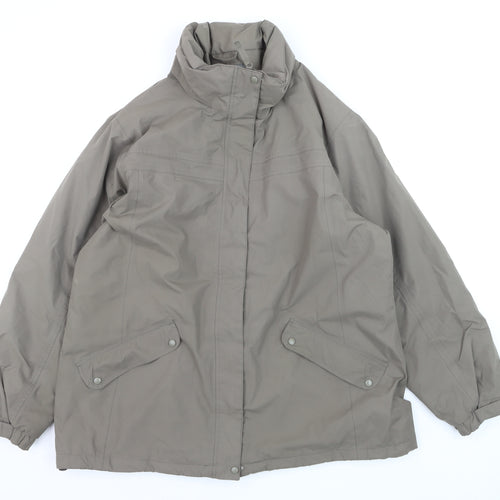 Regatta Women’s Brown Waterproof Mid-Length Rain Jacket Size 20