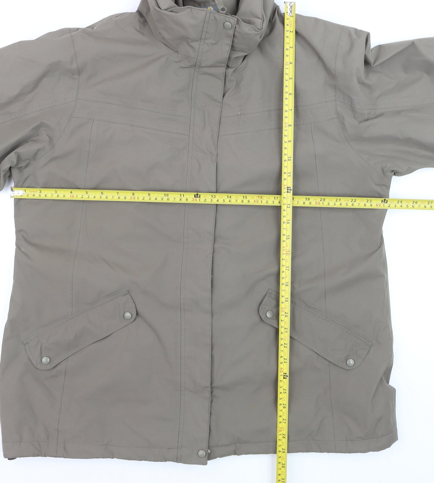 Regatta Women’s Brown Waterproof Mid-Length Rain Jacket Size 20
