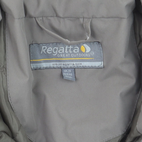 Regatta Women’s Brown Waterproof Mid-Length Rain Jacket Size 20