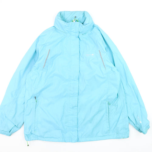 Regatta Womens Blue Waterproof Hooded Rain Coat Size 20