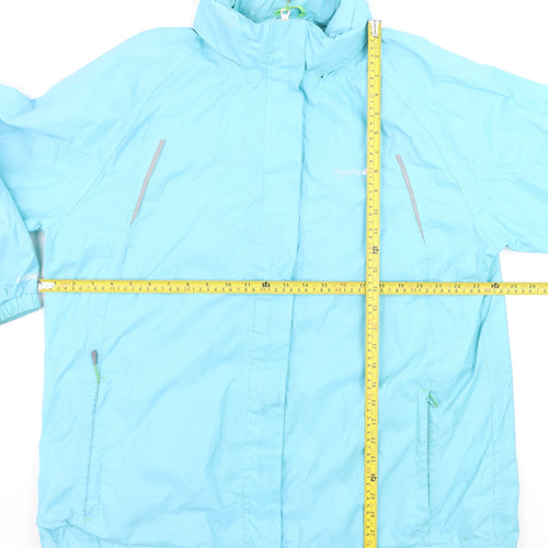 Regatta Womens Blue Waterproof Hooded Rain Coat Size 20