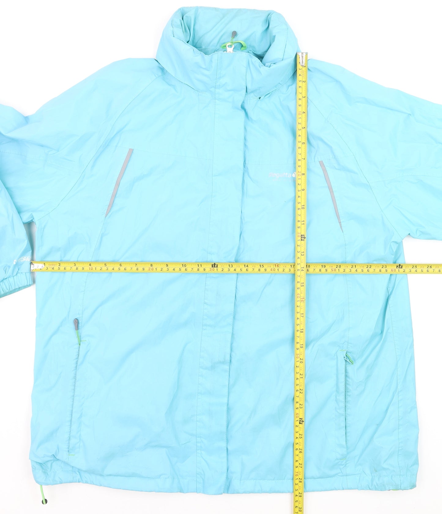 Regatta Womens Blue Waterproof Hooded Rain Coat Size 20