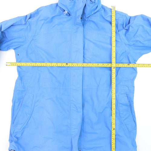 Regatta Womens Blue Waterproof Hydrafort Long Rain Coat Size 20