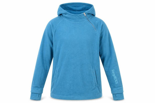 Front view of KangaROOS Men's Blue Fleece Pullover Hoodie, size M