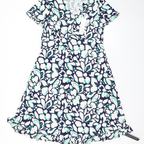Roman Petite Women’s Multicoloured Floral Fit & Flare Dress Size 14