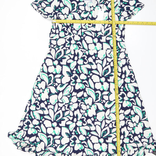 Roman Petite Women’s Multicoloured Floral Fit & Flare Dress Size 14