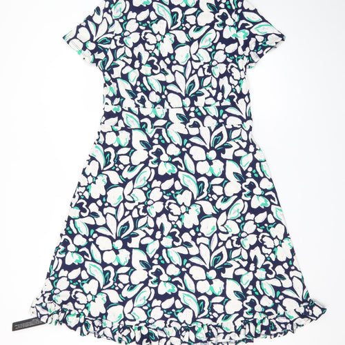 Roman Petite Women’s Multicoloured Floral Fit & Flare Dress Size 14