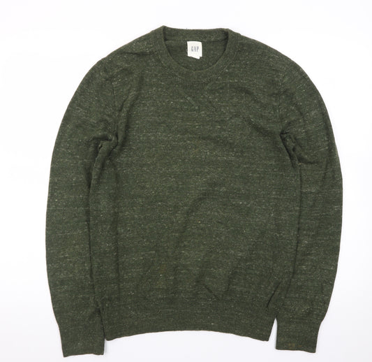 GAP Men's Green Wool Blend Crew Neck Pullover Jumper Size S