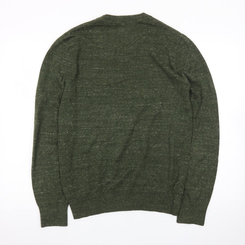 GAP Men's Green Wool Blend Crew Neck Pullover Jumper Size S