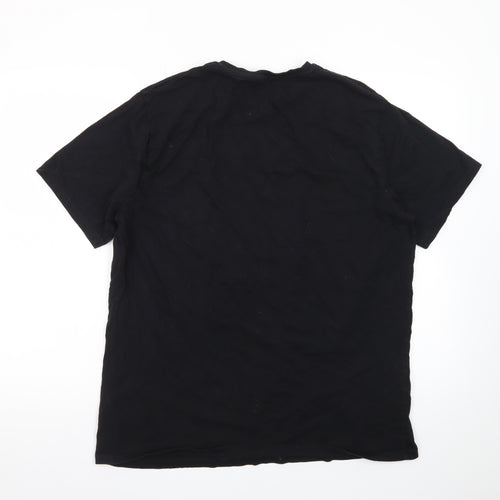 George Mickey & Minnie Black XL Men's Graphic T-Shirt