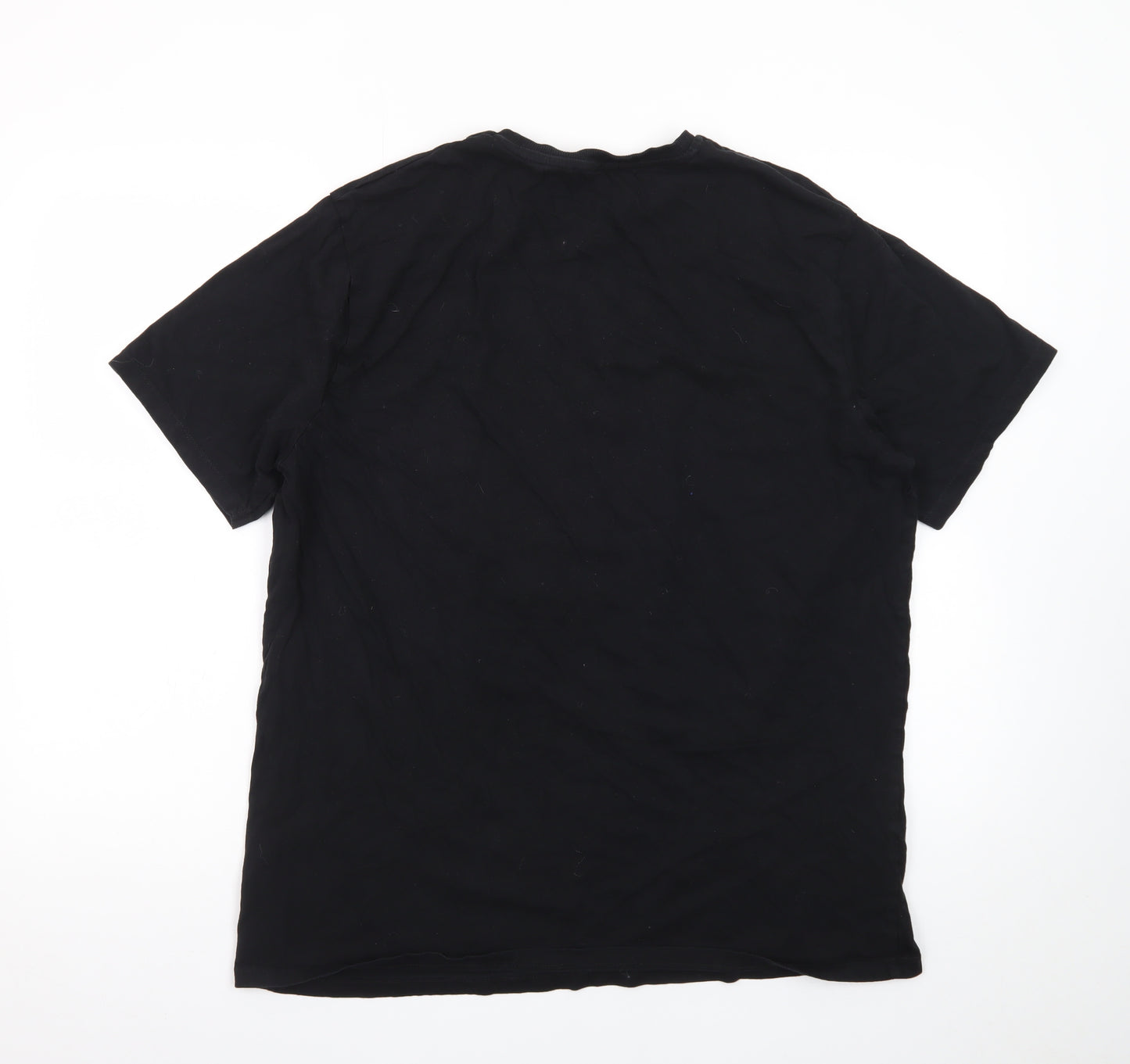George Mickey & Minnie Black XL Men's Graphic T-Shirt