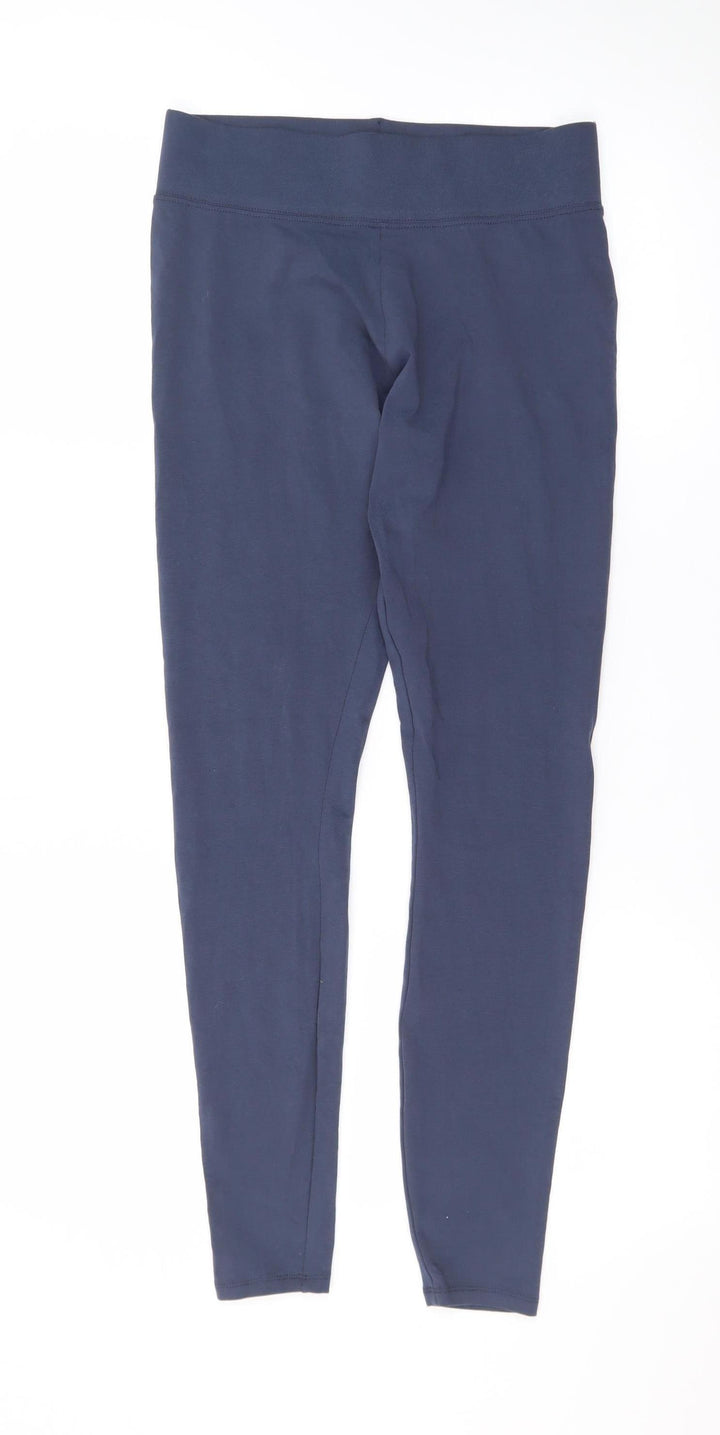New Look Women’s Blue Cotton Stretch Jersey Leggings Size 10