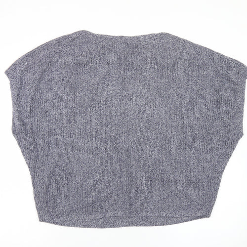Gap Women Grey Knit Batwing Pullover Jumper Size L